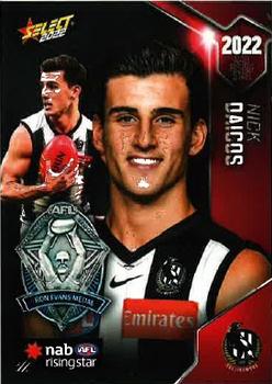 2022 Select AFL Rising Star #SRS24 Nick Daicos Front